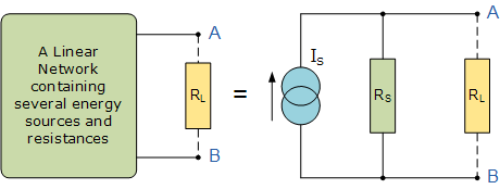 诺顿定理的<b>等效电路</b>说明