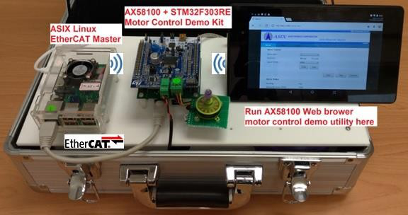 AX58100 + STM32F303RE MCU 馬達控制 參考設計指南