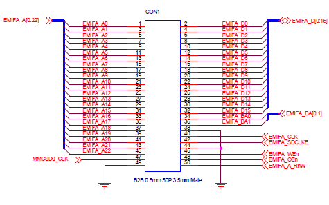 TMS320C6748 OMAPL138<b class='flag-5'>核心板</b><b class='flag-5'>连接器</b><b class='flag-5'>引脚</b>分布图免费下载