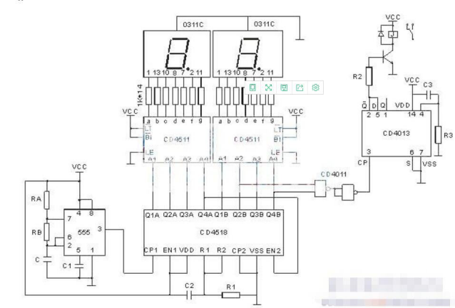 cd4518同步加法计数器的工作原理和时序图及应用电路汇总