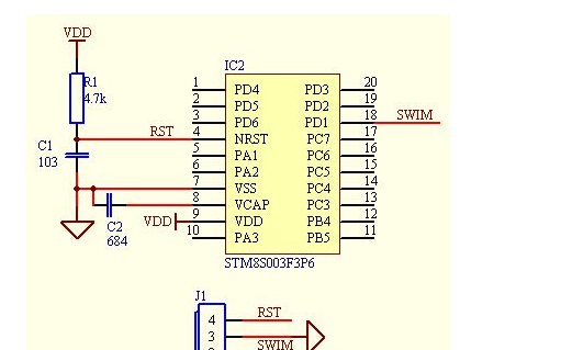 stm8s003最小系统模块使用手册