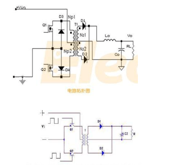 開關電源的推挽拓撲結構