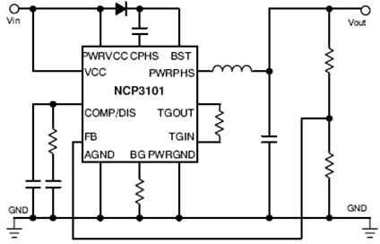NCP3101 同步降压稳压器 PWM 6.0 A