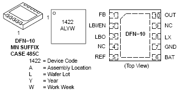 NCP1422 升压转换器 Sync-Rect PFM DC-DC 800 mA 具有真正截止和环杀手