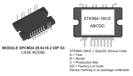 STK<b>984</b>-190-E 功率集成?？椋≒IM） MOSFET 40 V 30 A.