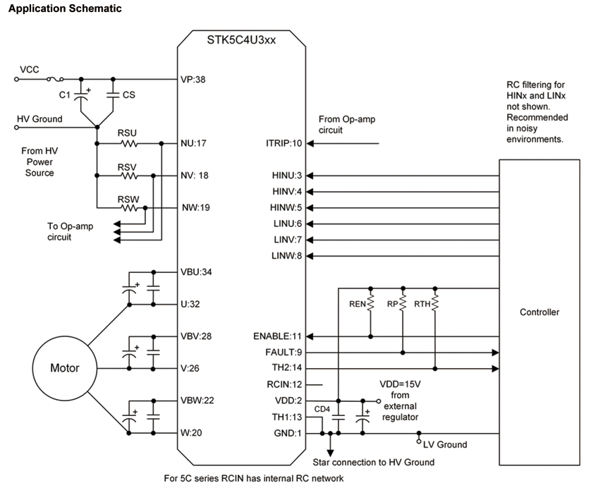 STK5C4U332J-E 智能功率模块（IPM） 600 V 3 A.