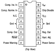 MC33160 线性稳压器 100 mA 5 V 监控电路