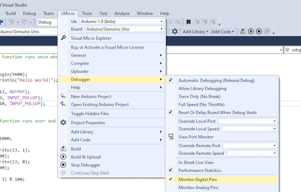 怎樣用VisualStudio調(diào)試Arduino程序