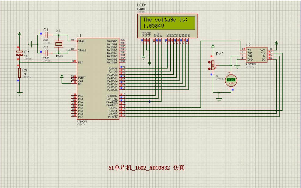 使用51<b class='flag-5'>单片机</b>控制1602液晶屏和<b class='flag-5'>ADC0832</b>的程序与proteus<b class='flag-5'>电路</b>图