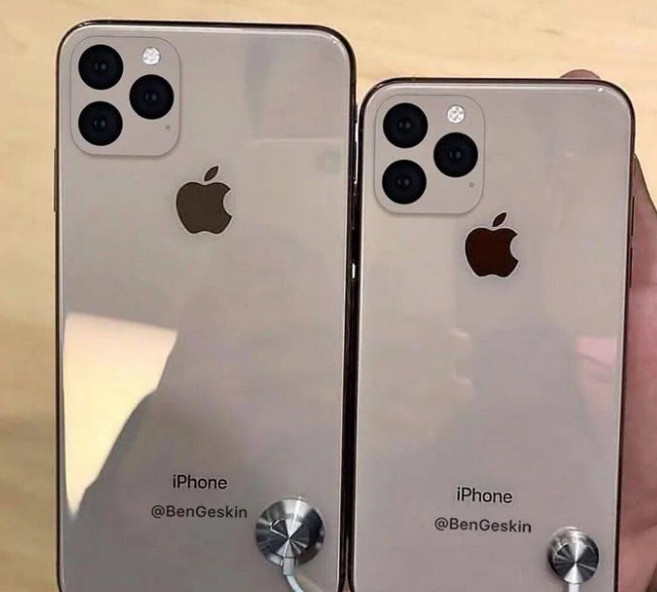 因為這一代iphone 11將會擁有三攝鏡頭,隨之而來的就是機身背面造型的