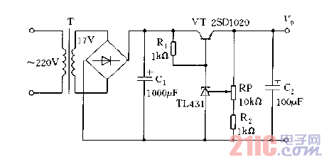 tl431大功率稳压电路图图片