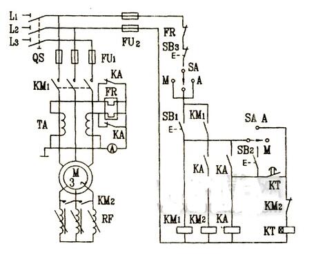三相电动机启动控制电路图