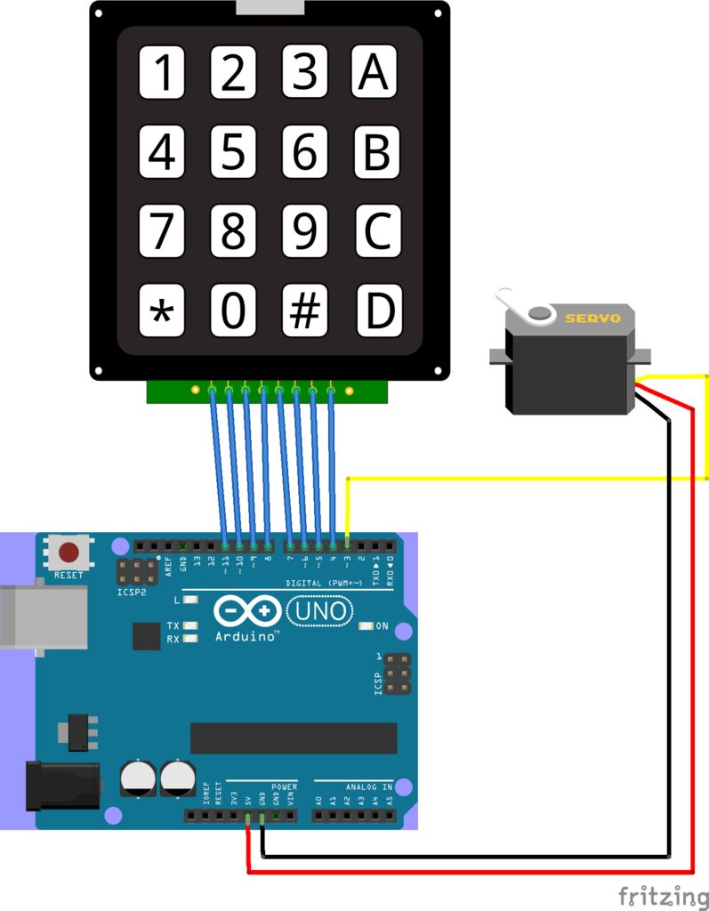 Arduino键盘怎样控制伺服