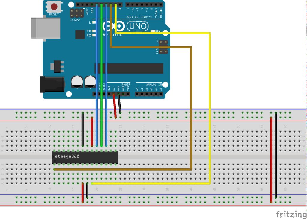 如何制作沒(méi)有晶體的最簡(jiǎn)單的裸面包板Arduino