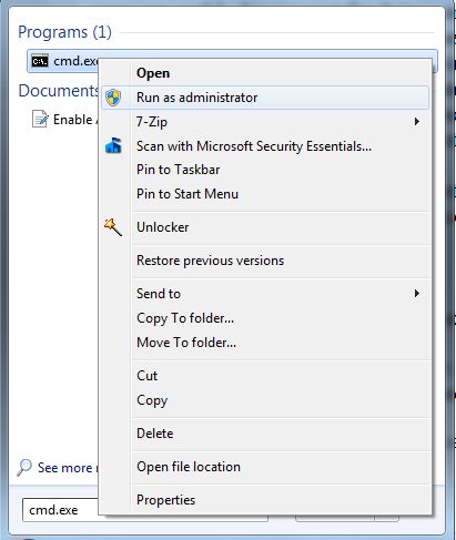 如何在Windows 7中启用管理员<b>帐户</b>