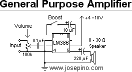 如何使用LM386音频放大器芯片制造音频放大器