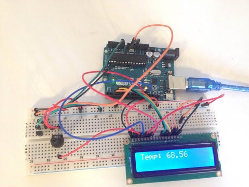 如何制作带LCD的Arduino温度传感器