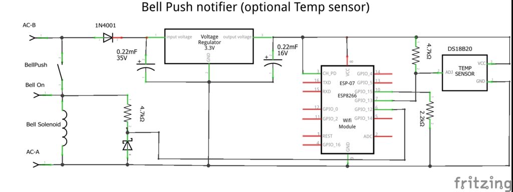 如何通过esp8266模块增强标准的硬连线门铃