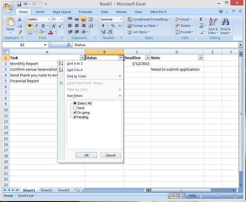 如何使用过滤器功能在Excel中创建简单高效的待办事项列表