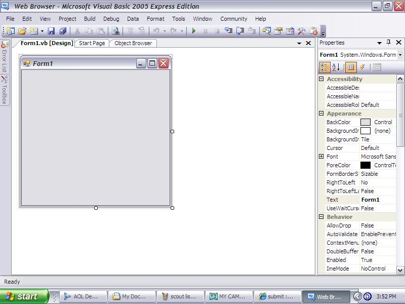 如何在Visual Basic 2005中制作Web浏览器