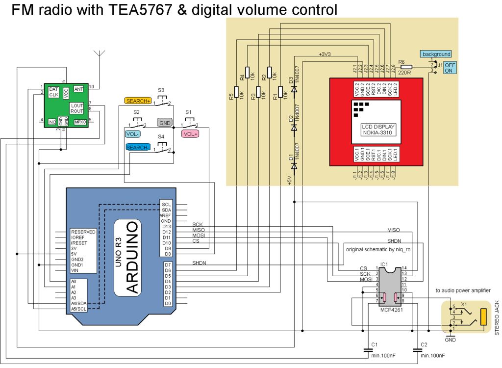 TEA5767带有数字音量的FM收音机的制作教程