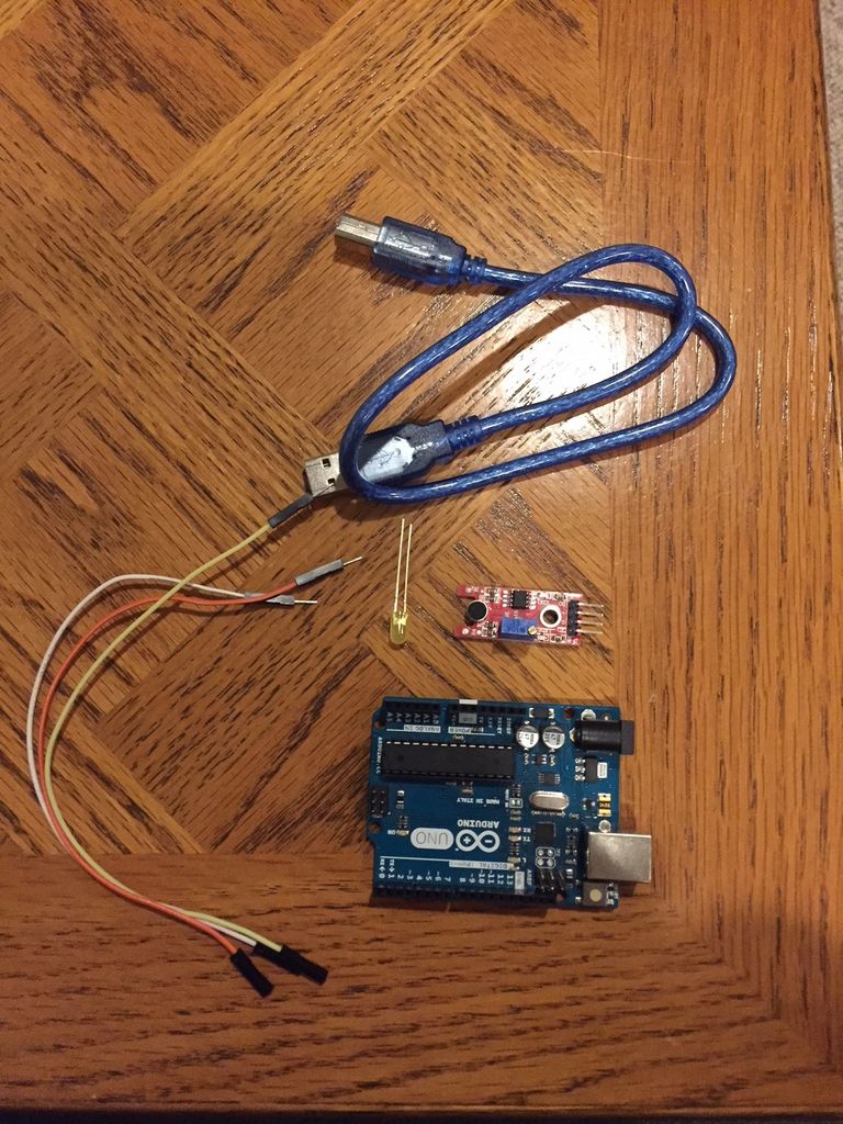 带LED的Arduino声音传感器的制作