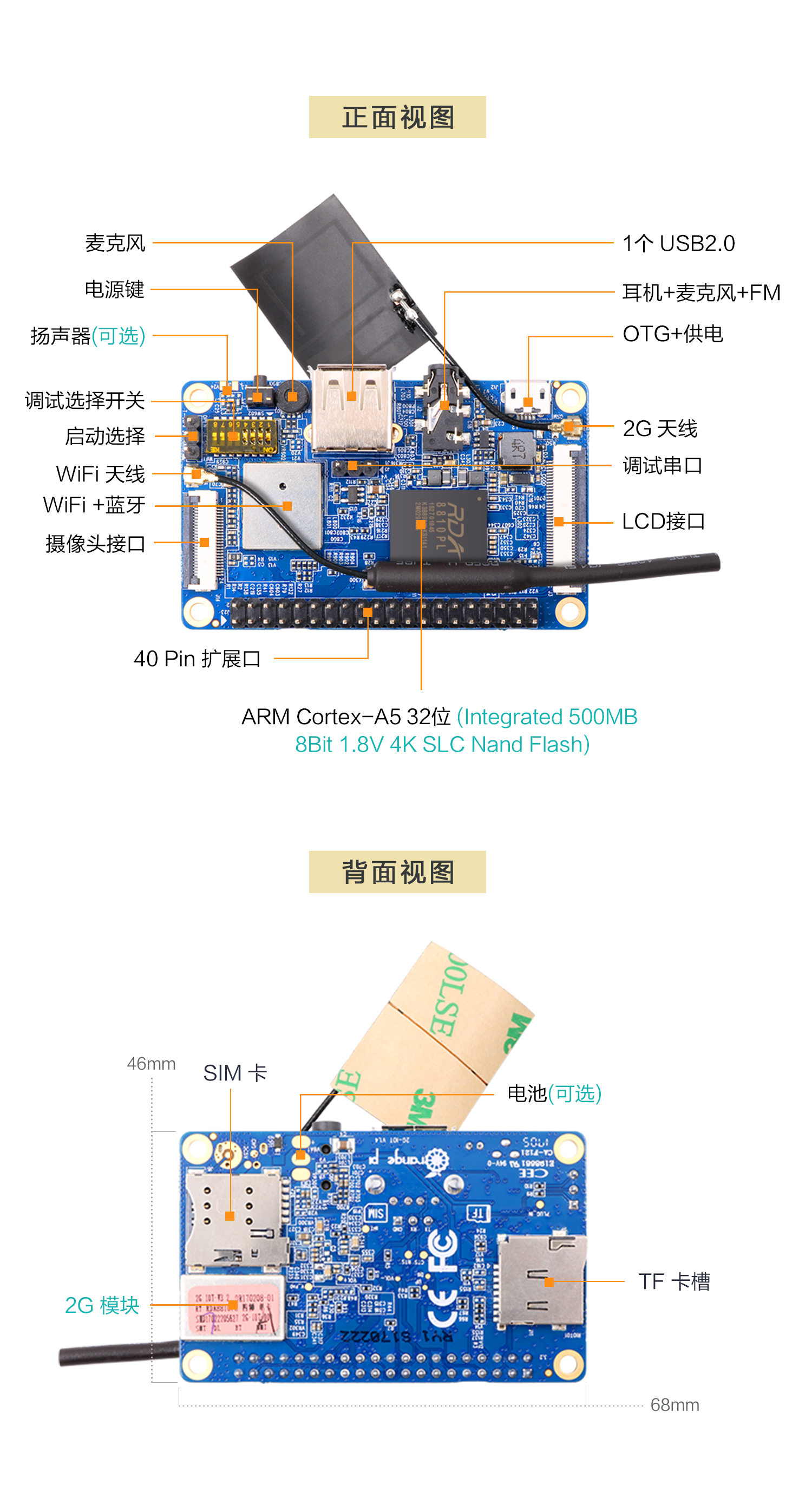 香橙派Orange Pi 2G-IOT技術分析