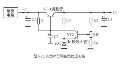 典型串联调整型稳压电路分析