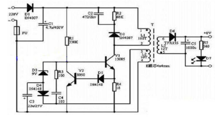 四款12v开关电源电路图讲解