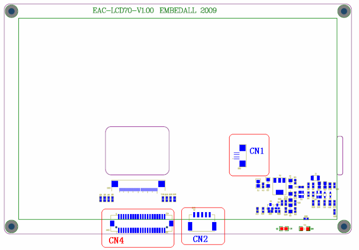 <b class='flag-5'>EAC-LCD70</b>T<b class='flag-5'>接口</b>示意圖，輸入端口（CN4）<b class='flag-5'>定義</b>說明