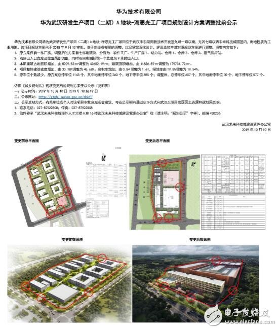 华为武汉研发生产项目二期设计方案公布 项目总投资...