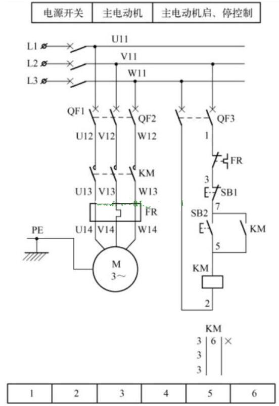 三款三相電機電路圖