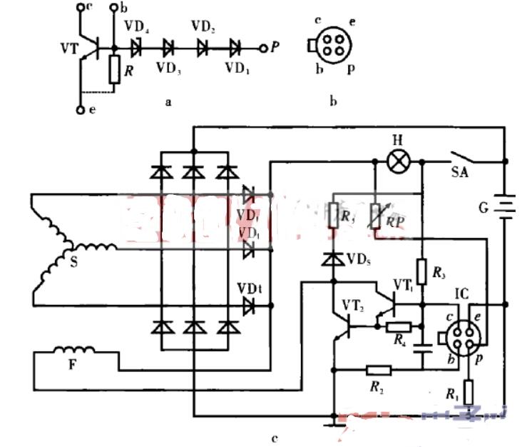 三款汽車(chē)發(fā)<b class='flag-5'>電機(jī)電路圖</b>