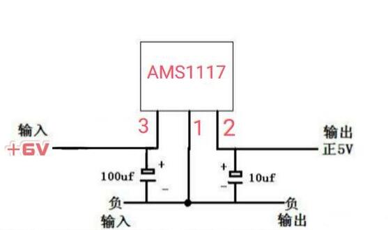 ams1117稳压电路图5v图片