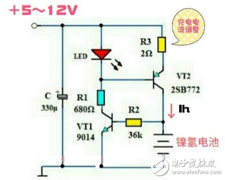 <b class='flag-5'>鎳氫電池</b>恒流<b class='flag-5'>充電</b><b class='flag-5'>電路</b>圖