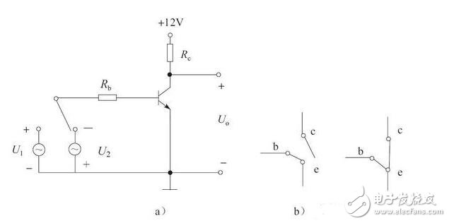 <b class='flag-5'>晶体管</b>构成的<b class='flag-5'>开关</b>电路图
