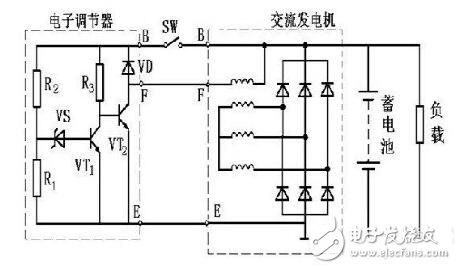 电子调节器基本电路图