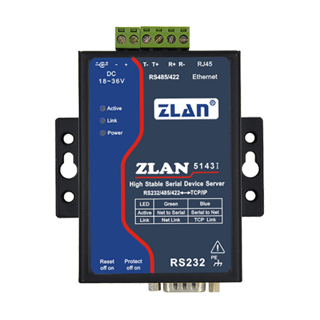 卓岚信息技术全隔离型串口服务器ZLAN5143I概述