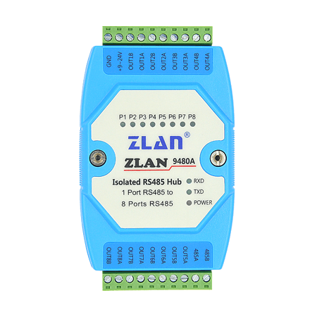 卓岚信息科技8路RS485集线器ZLAN9480A概述