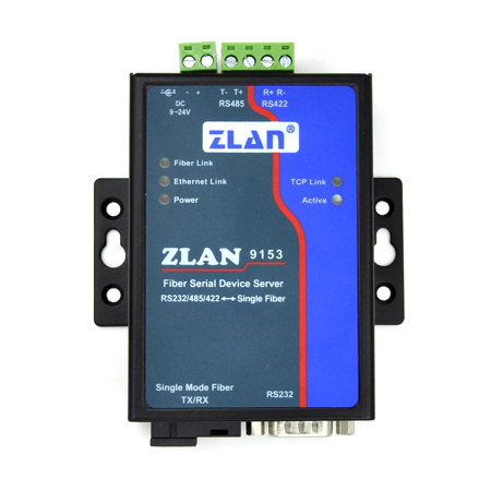 卓岚信息科技串口服务器型光纤转串口ZLAN9153概述