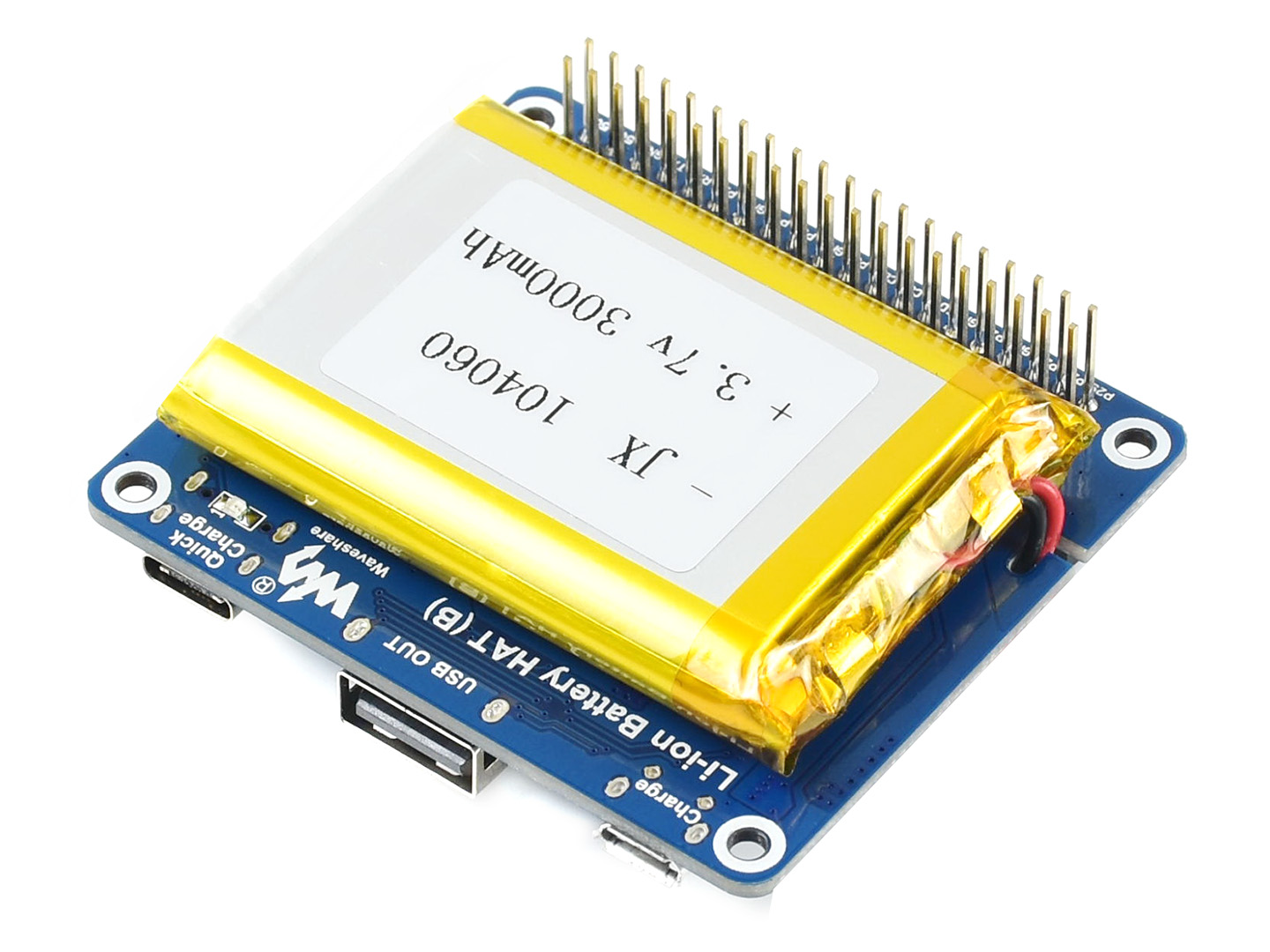 微雪电子电池扩展板SW6106移动电源简介