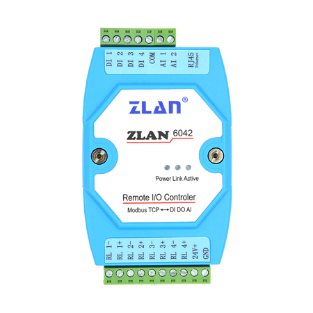 卓岚信息技术以太网型4路IO控制模块ZLAN6042概述