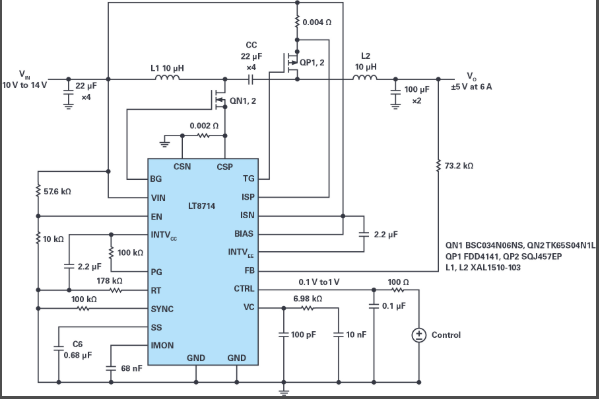 ADI：双端口双极性电源电路及功能描述