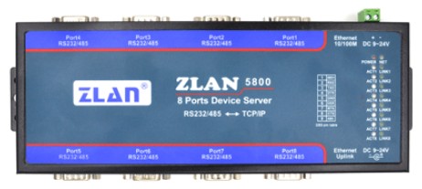 卓岚信息科技八串口服务器ZLAN5800概述