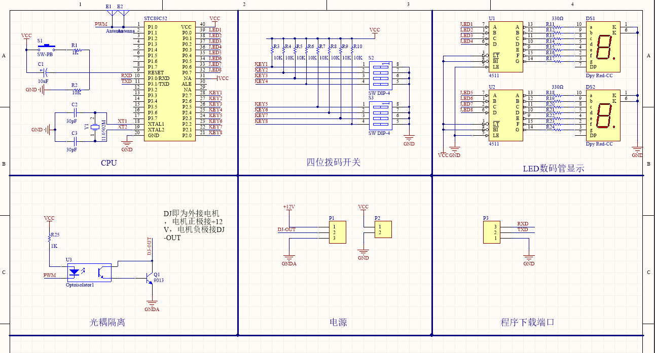 求程序：可調占空比的PWM模塊