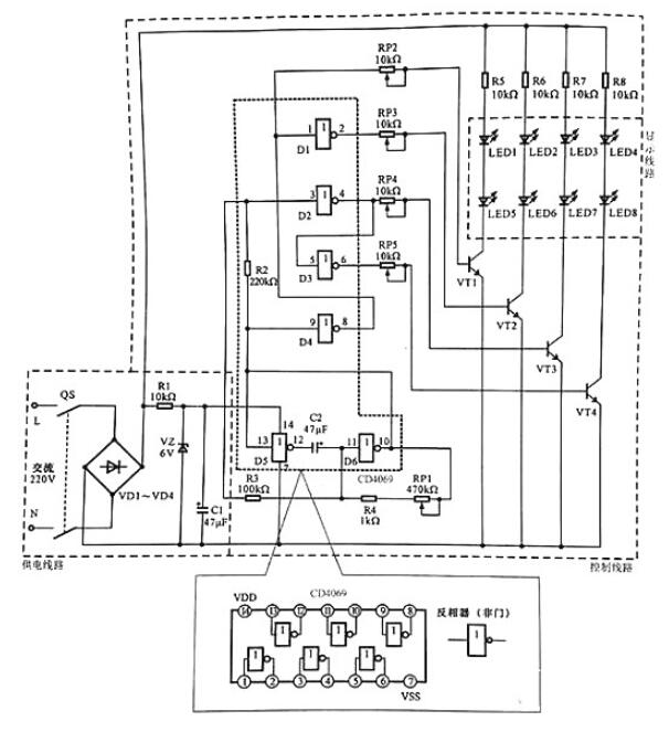 典型LED廣告燈線路原理圖