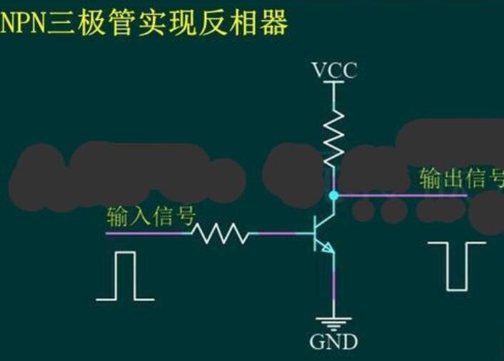 三极管实现反相器的工作原理