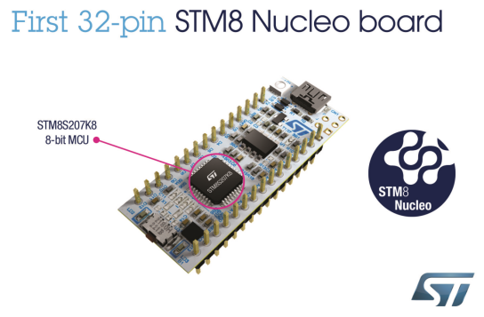 意法半导体推基于高性能8位内核的STM8 Nuc...