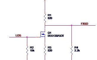 DP83640芯片和SFP光接口的LOS信号连接方法