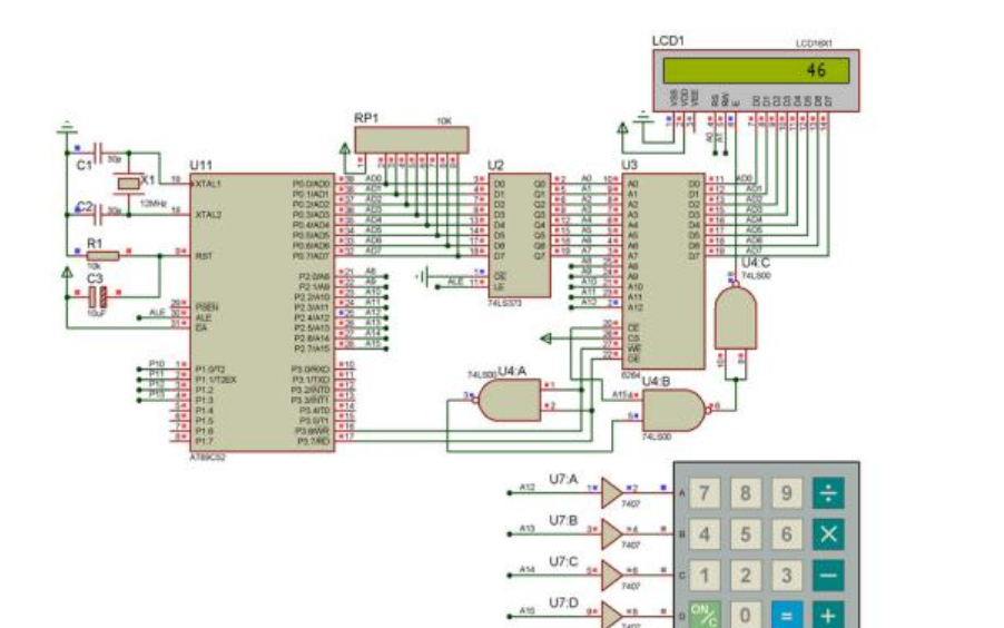 使用<b class='flag-5'>8051</b><b class='flag-5'>单片机</b>和1601<b class='flag-5'>LCD</b>设计计算器的仿真电路图免费下载